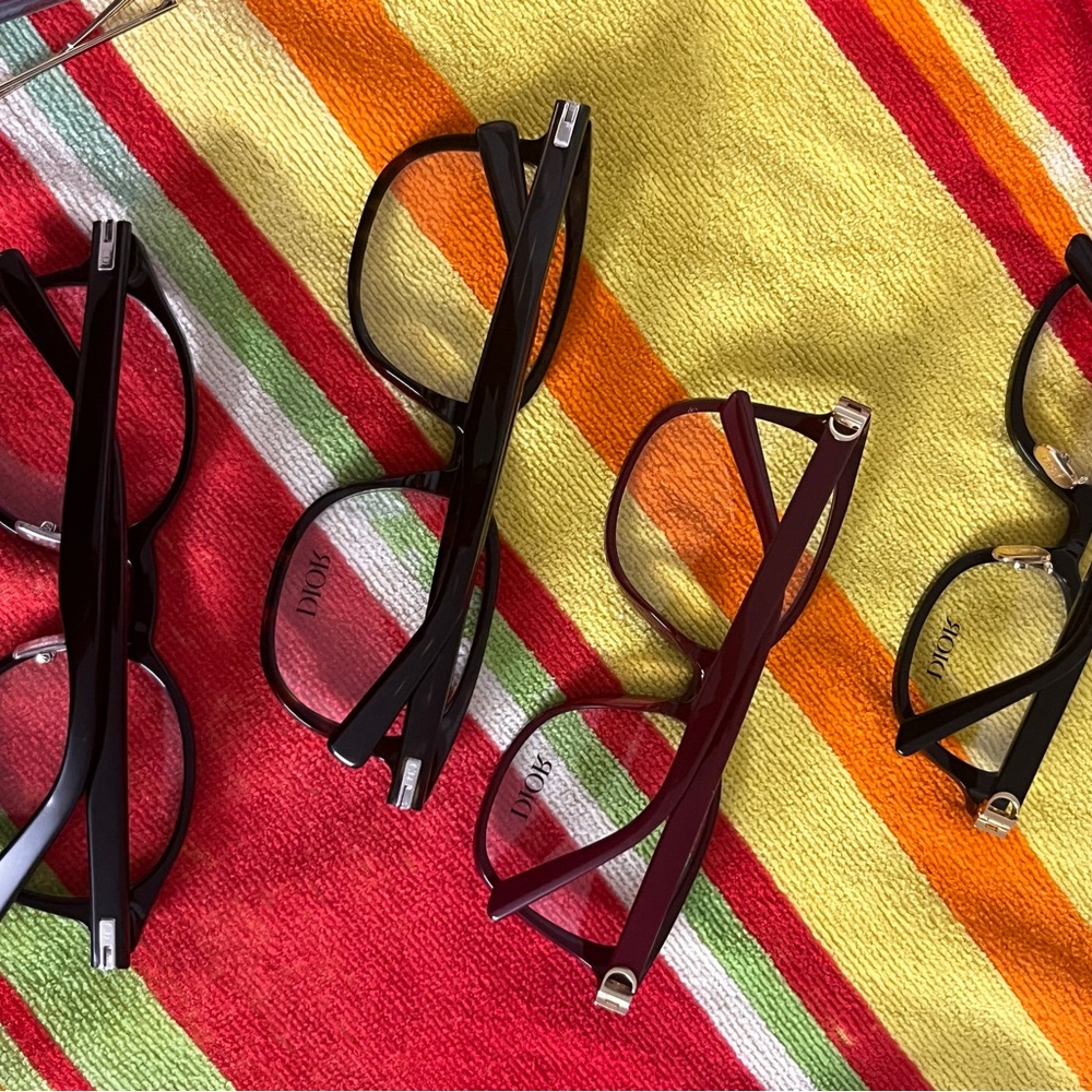 Dior Elegant Black and Burgundy Eyewear